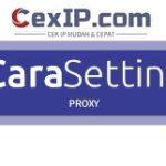cara setting proxy